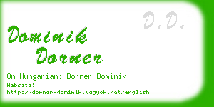 dominik dorner business card